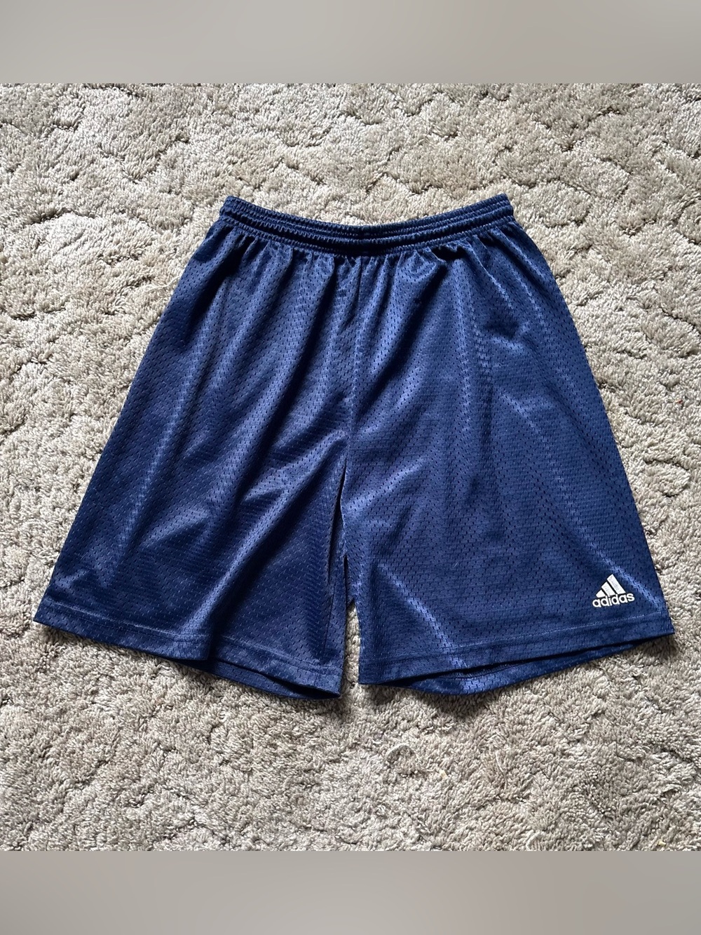 adidas Men’s Navy Athletic Mesh Shorts